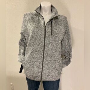 Burnside Unisex Heather Gray Utility Jacket